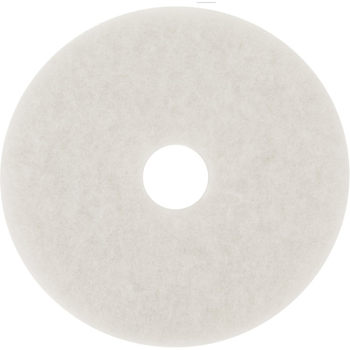 Floor Pad, 19", Polish, White Par Equipment