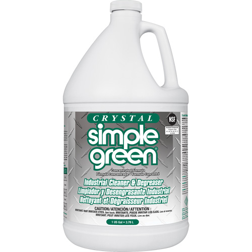 Crystal Simple Green&reg; Industrial Cleaner & Degreaser, 1 gal., Jug Par Equipment