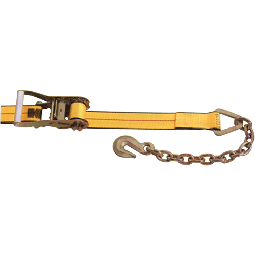 Ratchet Straps, Chain Anchor, 2" W x 30' L, 3335 lbs. (1513 kg) Working Load Limit Par Equipment