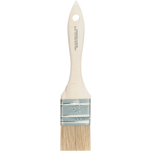 Chip Paint Brush, White China, Wood Handle, 1-1/2" Width Par Equipment