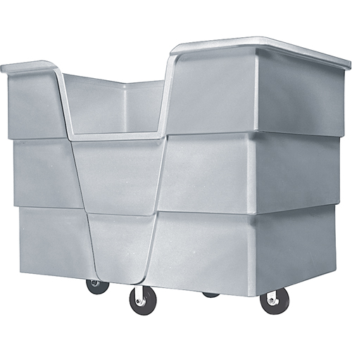 Jumbo Starcart Box Truck, Polyethylene, 65" L x 45" W x 54" H, 60 cu. ft. Volume, 1500 lbs. Capacity Par Equipment