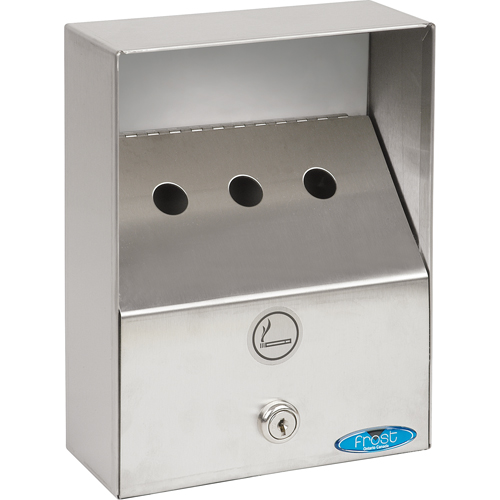 Smoking Receptacles, Wall-Mount, Stainless Steel, 1 Litres Capacity, 9" Height Par Equipment