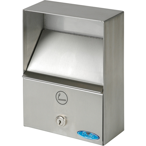 Smoking Receptacles, Wall-Mount, Stainless Steel, 1 Litres Capacity, 9" Height Par Equipment