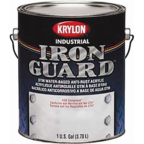 Industrial Iron Guard&reg; Water-Based Enamel, Can, Grey Par Equipment