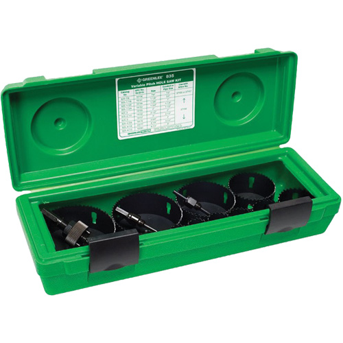 Trousse de scies-cloches bim&eacute;talliques, 13 morceaux Par Equipment
