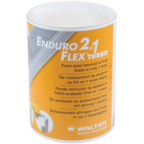Disque de finition Enduro-Flex 2-en-1, 5" x 5/8"-11, Type 27, Grain Fin, Oxyde d'aluminium Par Equipment