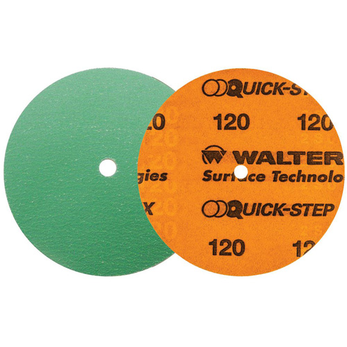Quick-Step XX Sanding Disc, 6" Dia., 120 Grit, Ceramic Par Equipment