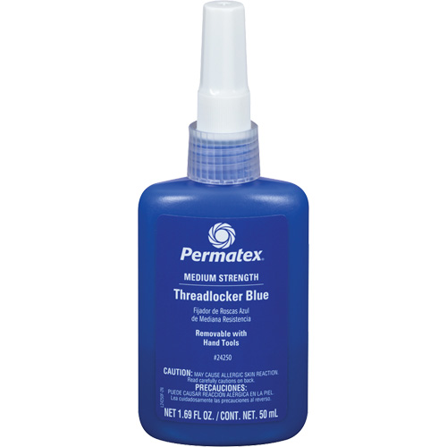 Adh&eacute;sif frein-filet &agrave; adh&eacute;rence amovible, Bleu, Moyen, 50 ml, Bouteille Par Equipment