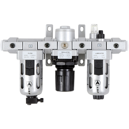 Filtre &agrave; air interm&eacute;diaire en trois parties, r&eacute;gulateur & lubrificateur AFRLMI38, 3/8" NPT Par Equipment