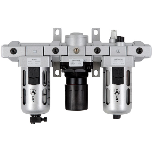 Filtre &agrave; air standard en trois parties, r&eacute;gulateur et lubrificateur AFRLMS12, 1/2" NPT Par Equipment