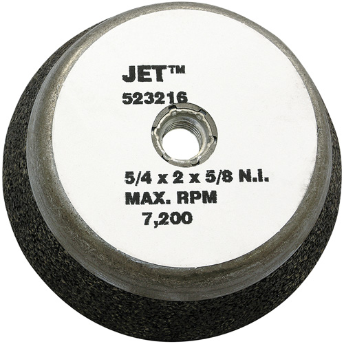 Meule boisseau &agrave; liant de r&eacute;sine, 5" x 2", Arbre 5/8"-11NC, Type 11 Par Equipment