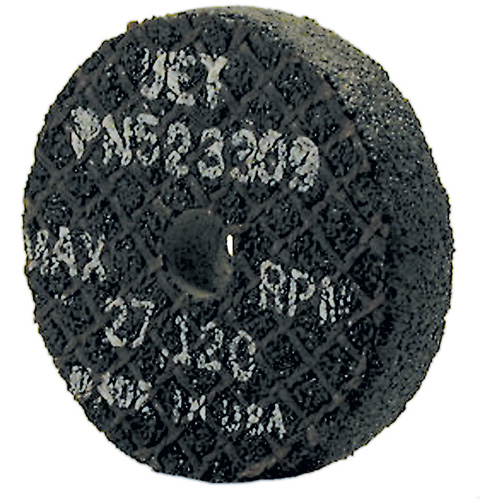 Meule droite &agrave; liant r&eacute;sine pour acier, 2" x 1/2", Arbre 3/8", Type 1 Par Equipment