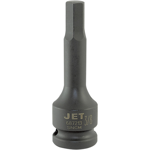 Impact Bit Socket, Hex, 3/8" x 3" L, 1/2" Drive Par Equipment