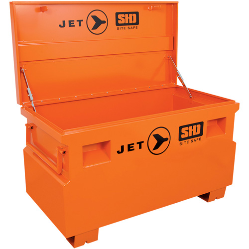 JSB-4824 Heavy-Duty Jobsite Tool Storage Box, 48-1/8" x 24-1/8" x 28-3/8", Steel, Orange Par Equipment