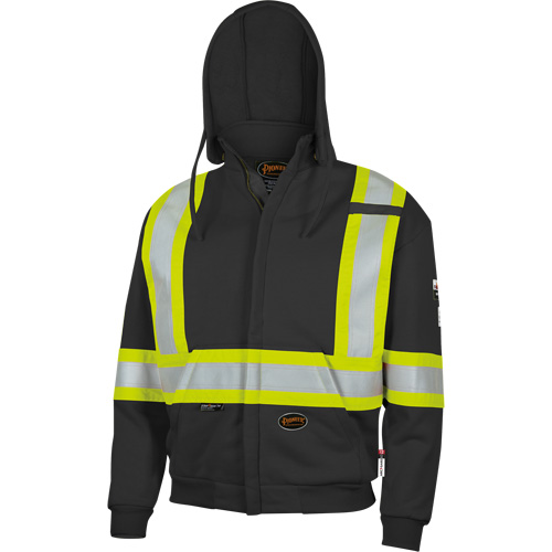 337SF Capuche &agrave; fermeture &eacute;clair ignifug&eacute;e, Hommes, Petit, Noir, 22 cal/cm² Par Equipment