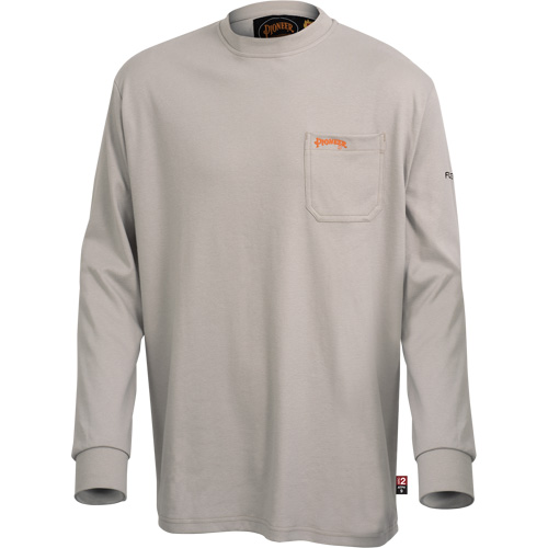 333 Chemise en coton &agrave; manches longues ignifuge, 2T-Grand, Gris Par Equipment