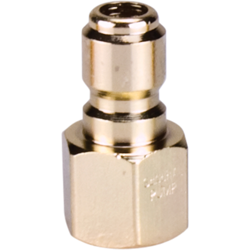 3/8" Female Plated Steel Quick Disconnect Plug Par Equipment