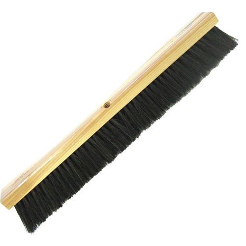 Heavy-Duty Shop Broom, 24", Coarse/Stiff, Tampico/Wire Bristles Par Equipment