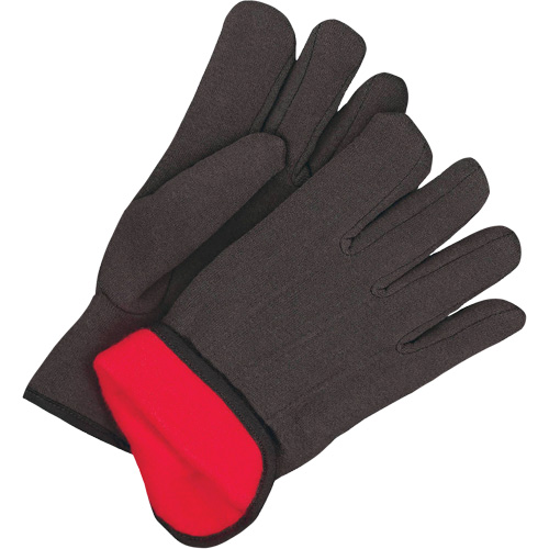 Classic Jersey Gloves, One Size, Black, Red Fleece, Slip-On Par Equipment