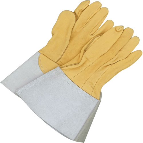 Gants de soudage &agrave; l'arc TIG en cuir de daim retourn&eacute; Gander Brand, Cuir fleur de daim, Taille 10 Par Equipment
