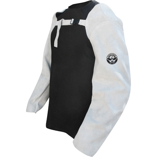 Leather Welding Sleeves, 24" L, Pearl Grey Par Equipment