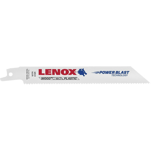 Lames de scie alternative dusage g&eacute;n&eacute;ral, Bim&eacute;tal, 10 Dents par pouce, 8" lo x 3/4" la Par Equipment
