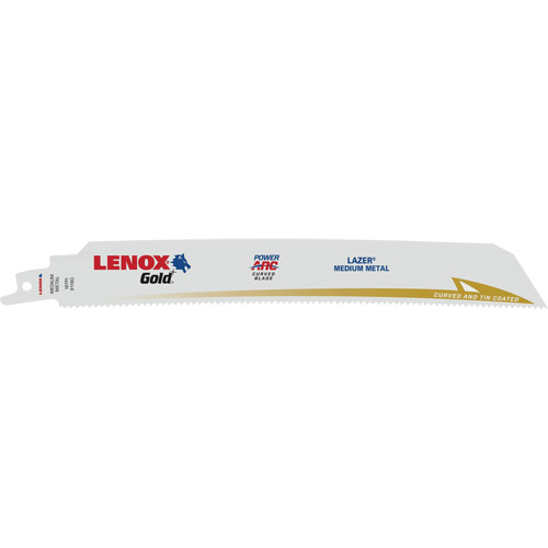 Lame de scie alternative Gold Power Arc incurv&eacute;e pour coupe extr&ecirc;me des m&eacute;taux, Bim&eacute;tal, 18 Dents par pouce, 9" lo x 1" la Par Equipment