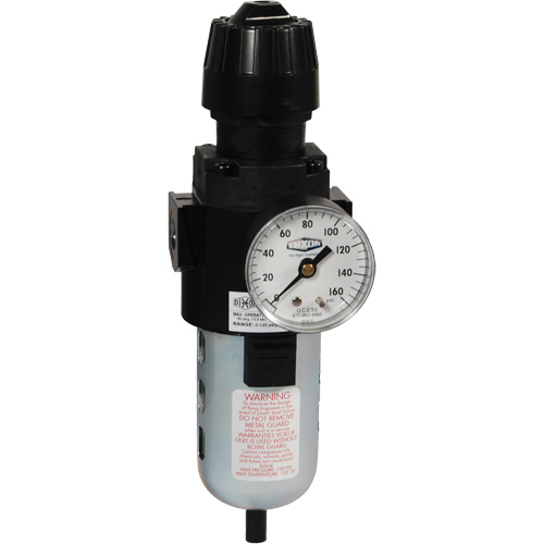 Wilkerson Compact Filter/Regulator, 1/2" NPT, 150 PSI Max. PSI, Standard Par Equipment