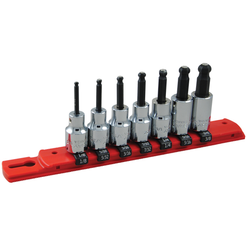 SAE Ball-Nose Socket Set, 7 Pcs Par Equipment