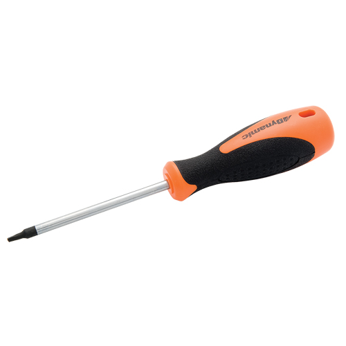 Square Recess Screwdriver, #0 Tip, Round, 7-2/5" L, Cushion Grip Handle Par Equipment