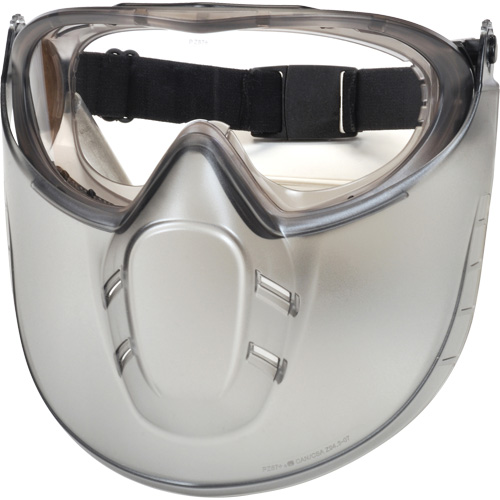 Lunettes de s&eacute;curit&eacute; Capstone Shield avec &eacute;cran facial amovible, Lentille Transparent, Antibu&eacute;e, Ventilation Directe/Ferm&eacute; Par Equipment