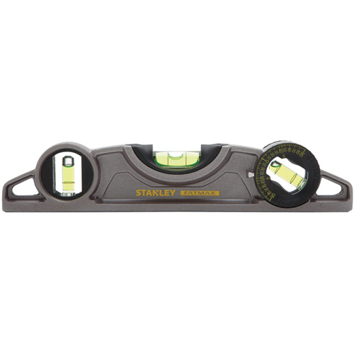 Fatmax&reg; Cast Torpedo Level, 9" L, Aluminum, 3 Vials, Magnetic Par Equipment