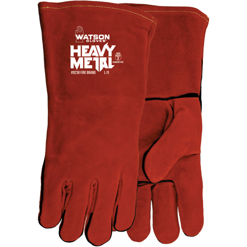 Fire Brand Welding Gloves, Split Cowhide, Size One Size Par Equipment
