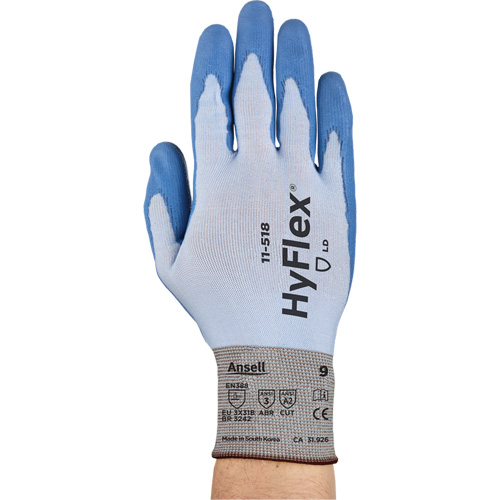 Gants Hy-Flex 11-518, Taille Petit/7, Calibre 18, Rev&ecirc;tement Polyur&eacute;thane, Enveloppe en Dyneema, ASTM ANSI niveau A2/EN 388 niveau B Par Equipment