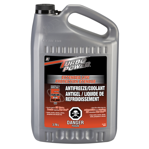 Turbo Power&reg; Extended Life Antifreeze/Coolant Concentrate, 3.78 L, Gallon Par Equipment