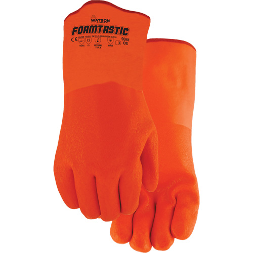 Foamtastic Gloves, One Size, PVC Coating, Foam Shell Par Equipment