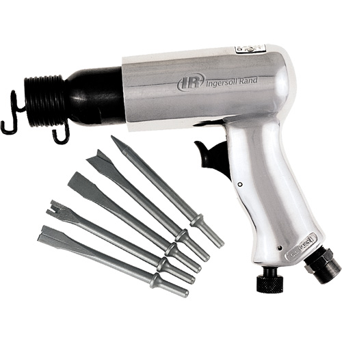 Air Hammer with Chisel Set, 3 CFM, 1/4" NPT, 3500 BPM, 11/16" x 2-5/8" (17.46mm x 66.68mm) Par Equipment