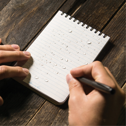 Carnet de notes de poche &agrave; spirale, Couverture souple, Jaune, 100 Pages, 4" , 6"  Par Equipment