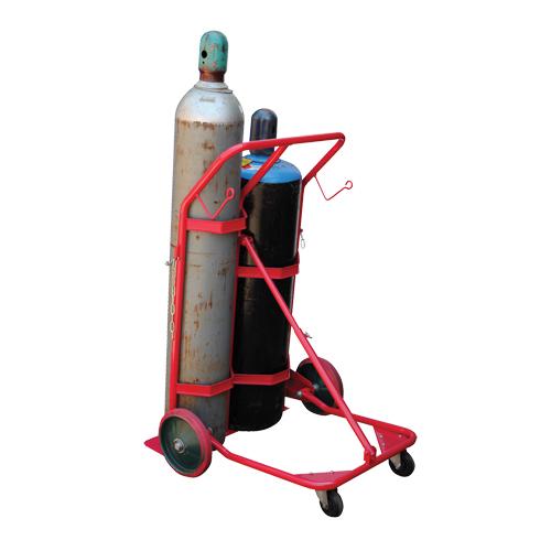 Chariot pour bouteilles, Roues Caoutchouc moul&eacute;, Base de 25-1/2"la x 7"lo, 350 lb Par Equipment