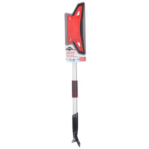 Scratch-Free Snow Blade, Telescopic, EVA Foam Blade, 52" Long, Red Par Equipment
