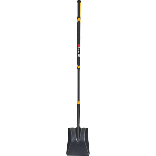 Pelle carr&eacute;e Pro, Fibre de verre, Lame Acier durci, Manche en Droit, Longueur 48" Par Equipment