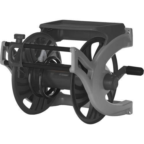 Deluxe Wall-Mount Hose Reel, 225', Aluminum/Poly-Plastic Par Equipment