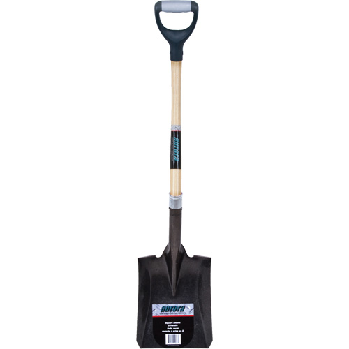 Pelle carr&eacute;e robuste, Bois dur, Lame Acier au carbone, Manche en Prise en D, Longueur 30" Par Equipment