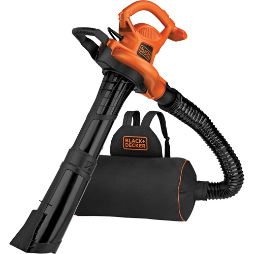 3-in-1 VacPack Leaf Blower/Vacuum/Mulcher, 250 MPH Output, Electric Par Equipment
