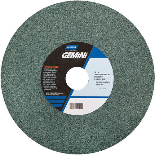 Meules pour rectifieuses d'&eacute;tabli - Meules Gemini, 6" x 1", Arbre de 1" Par Equipment