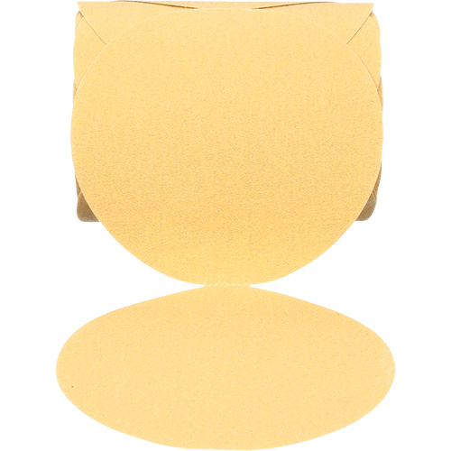 Disque abrasif dor&eacute; en rouleau 216U Stikit, 6" dia., Grain 80, Oxyde d'aluminium Par Equipment