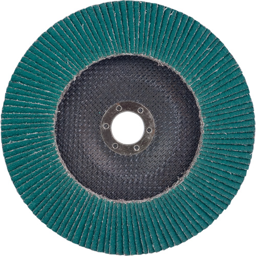 Flap Disc 577F, 7" x 5/8"-11, Type 27, 36 Grit, Zirconia Alumina Par Equipment