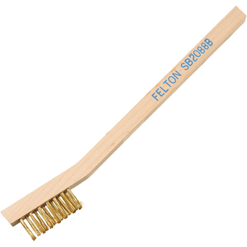 Petites brosses de nettoyage, Nylon, 3 x 7 rangs de fils, Longueur 7-3/4" Par Equipment