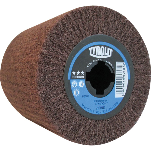 Pro-Line Surface Conditioning Drum, 4" Dia. x 4" W, 3/4" Arbor, Very Fine Grit, Aluminum Oxide Par Equipment