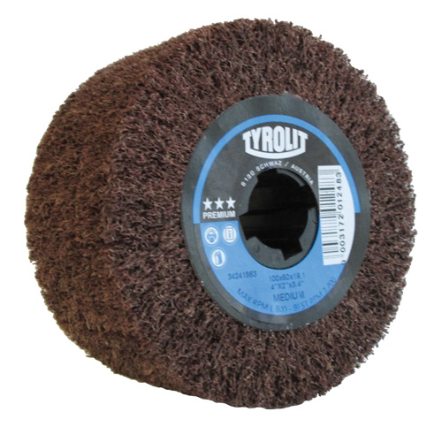 Pro-Line Surface Conditioning Drum, 4" Dia. x 2" W, 3/4" Arbor, Medium Grit, Aluminum Oxide Par Equipment